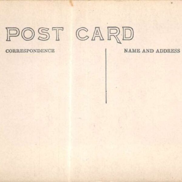 blank vintage postcard with space for message and name and address