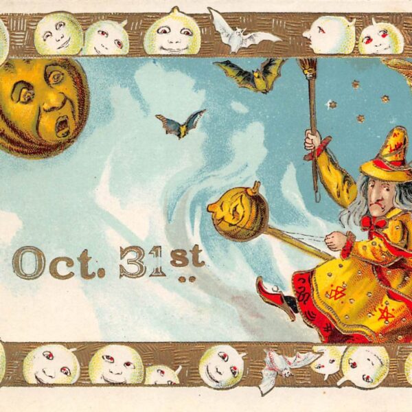 vintage Halloween postcard