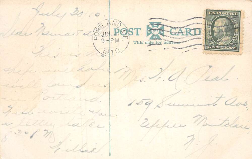 Portland Maine SS North Land Ship Vintage Postcard AA80432 - Image 2