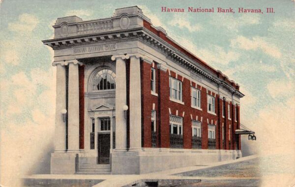 Havana Illinois National Bank Vintage Postcard AA80812