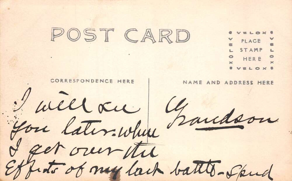 Sleeping Dog Real Photo Vintage Postcard AA80846 - Image 2