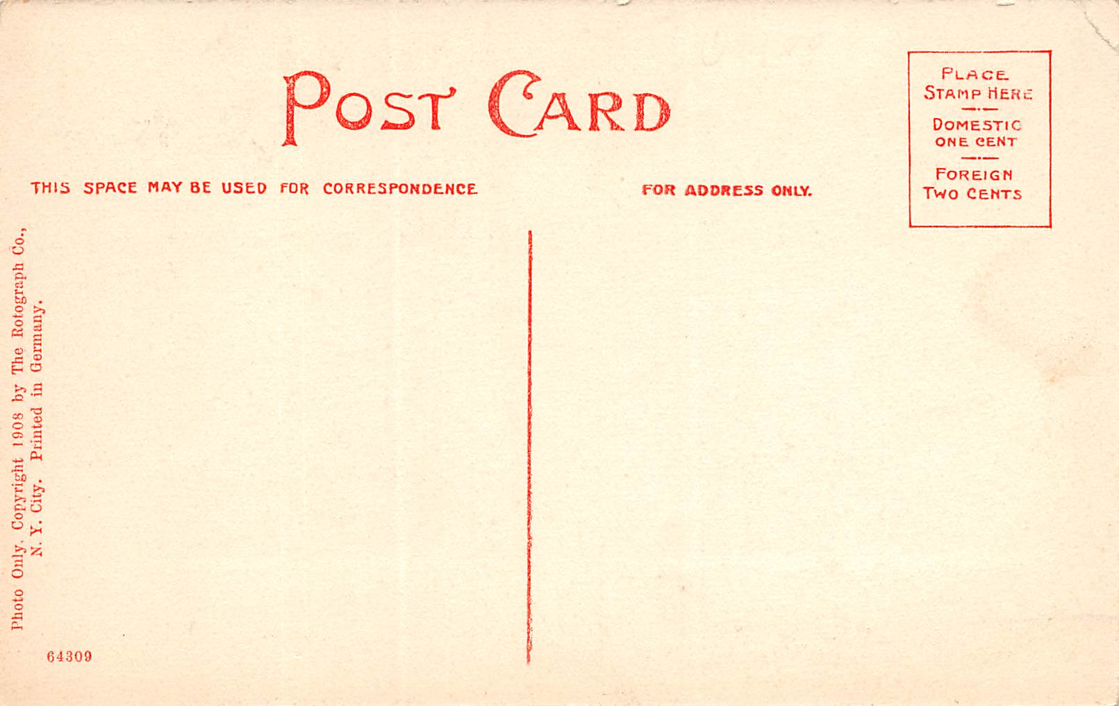 Philadelphia Pennsylvania Lobby, Hotel Walton, Rotograph Co., Vintage PC U17078 - Image 2