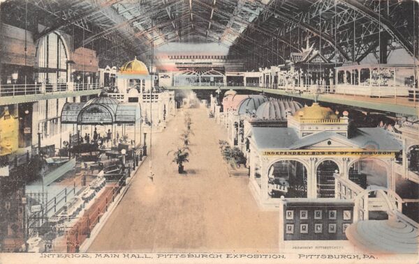 Pittsburg Pennsylvania Interior, Main Hall, Pittsburgh Exposition, PC U17079