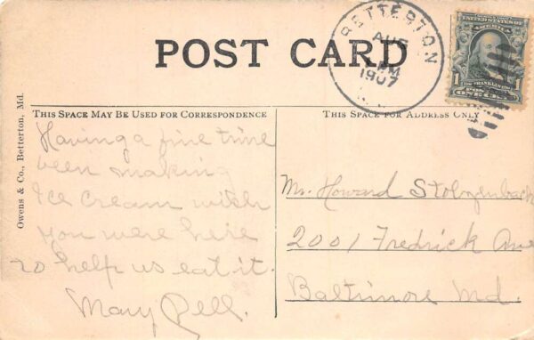 Betterton Maryland Hotel Chesapeake and Bathing Beach Vintage Postcard AA81169 - Image 2