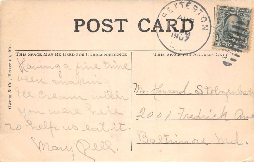 Betterton Maryland Hotel Chesapeake and Bathing Beach Vintage Postcard AA81169 - Image 2