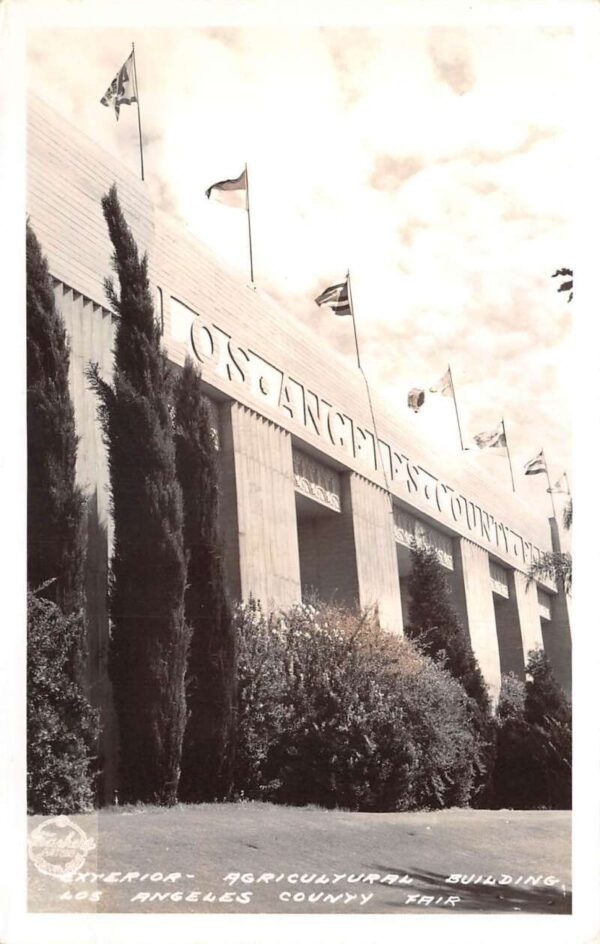 Los Angeles California Fair Agricultural Bldg Frasher Real Photo PC AA81178
