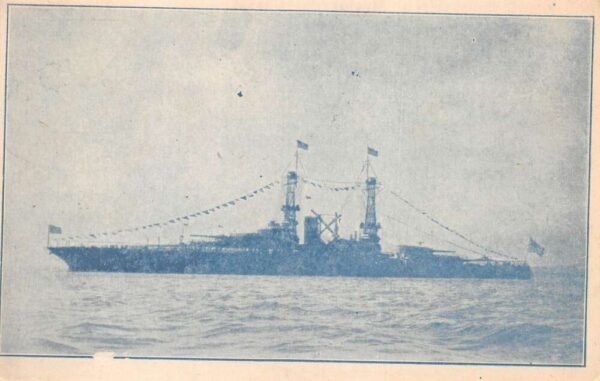 USS Mississippi US Navy Battleship Vintage Postcard AA81209