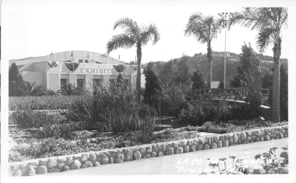 Pomona California LA County Fair Grounds Real Photo Vintage Postcard AA81218