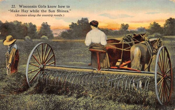Wisconsin Farming Scene Vintage Postcard AA81220