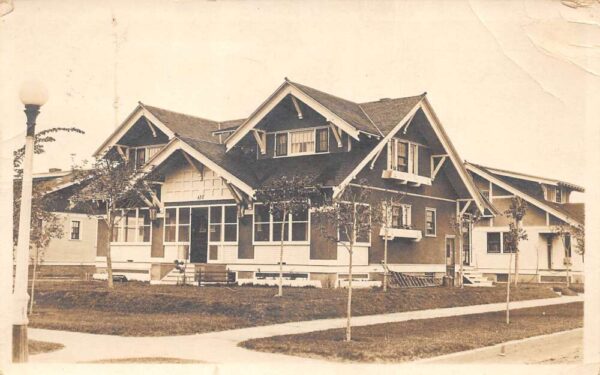 Ferryville Wisconsin Residence Home Exterior Real Photo Vintage Postcard AA81222