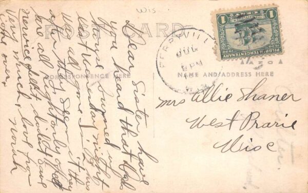 Ferryville Wisconsin Residence Home Exterior Real Photo Vintage Postcard AA81222 - Image 2