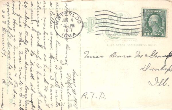 Waterloo Iowa James Black Dry Goods Store Interior Vintage Postcard AA81240 - Image 2