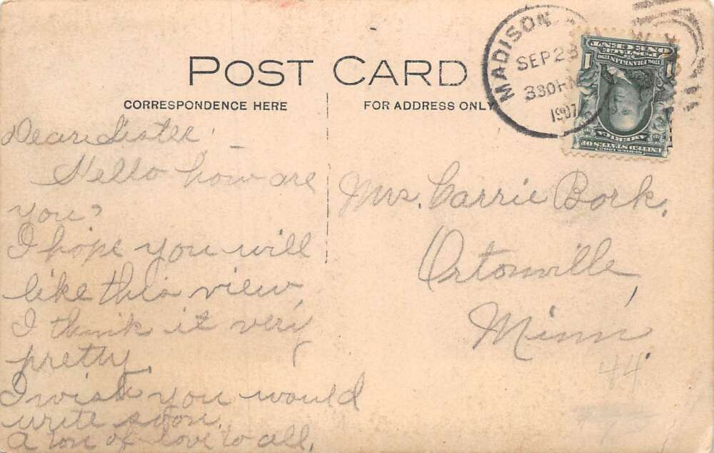 Madison South Dakota State Normal School Real Photo Vintage Postcard AA81256 - Image 2