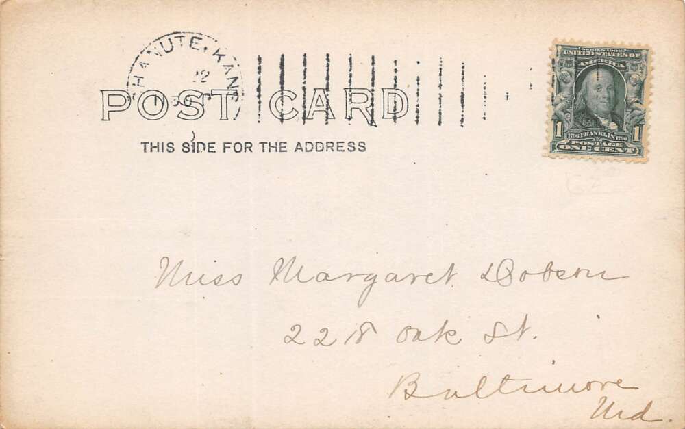 Chanute Kansas Oil Field, Real Photo Vintage Postcard U17124 - Image 2