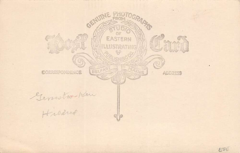 Bucks Harbor Maine Town View, Real Photo Vintage Postcard U17129 - Image 2