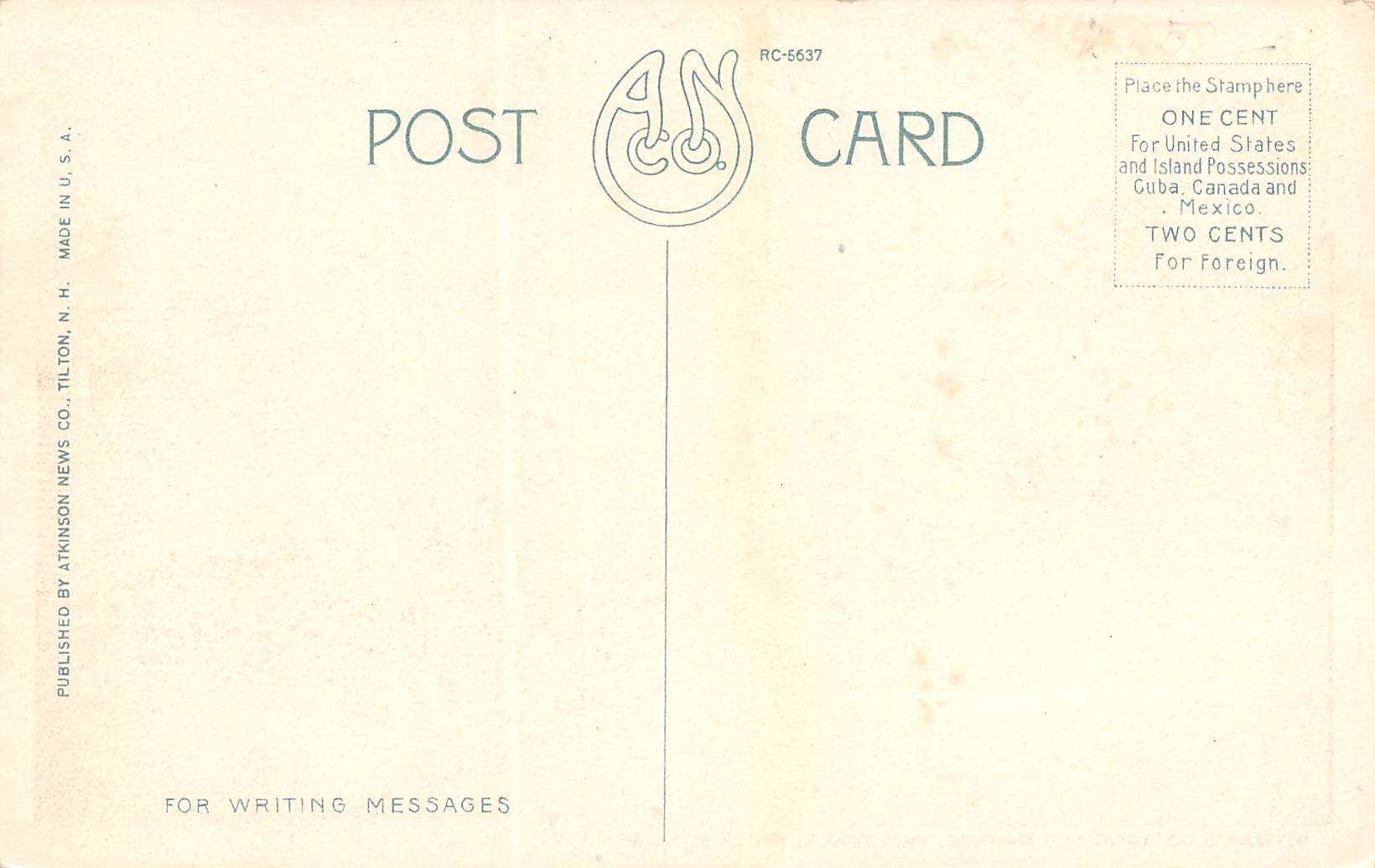 Intervale New Hampshire Pitman's Cottage & Garage, White Border PC U17183 - Image 2