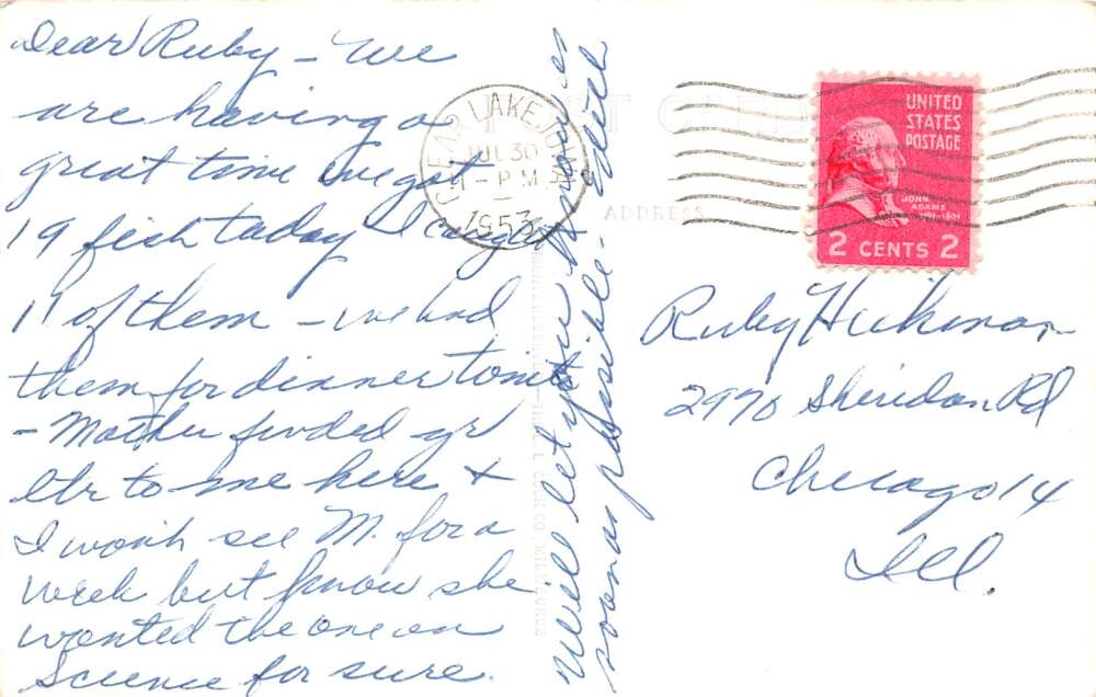 Clear Lake Iowa The Island near Bayside Sailboat Pier Real Photo PC AA81416 - Image 2