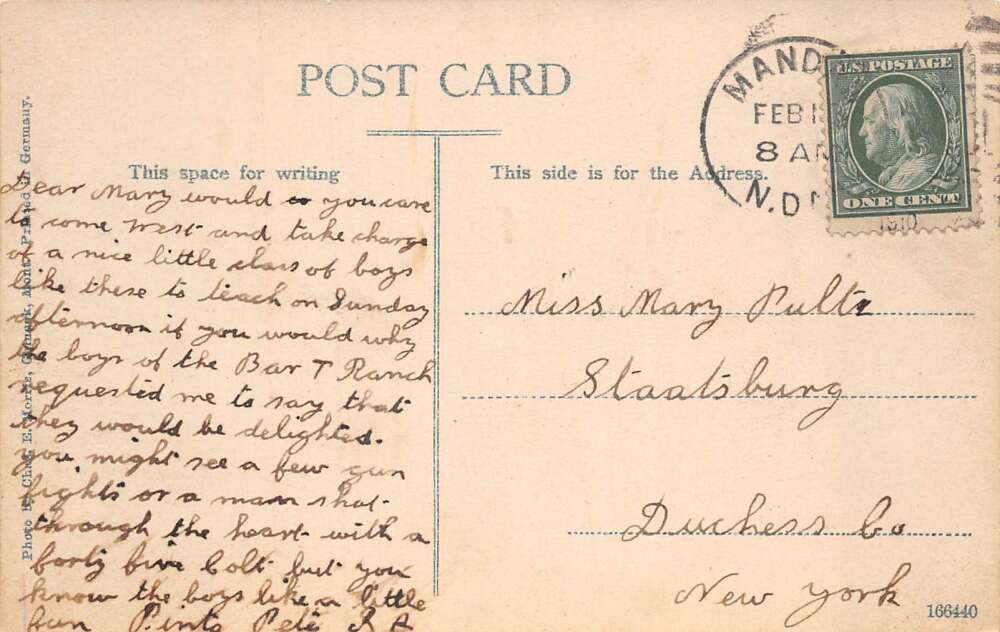 Sunday School in the West Cowboys with Gold Gambling Vintage Postcard AA81456 - Image 2