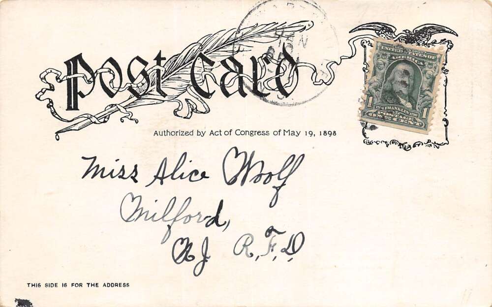 Easton Pennsylvania Outing At Bushkill Park, Undivided Back, Vintage PC U17222 - Image 2