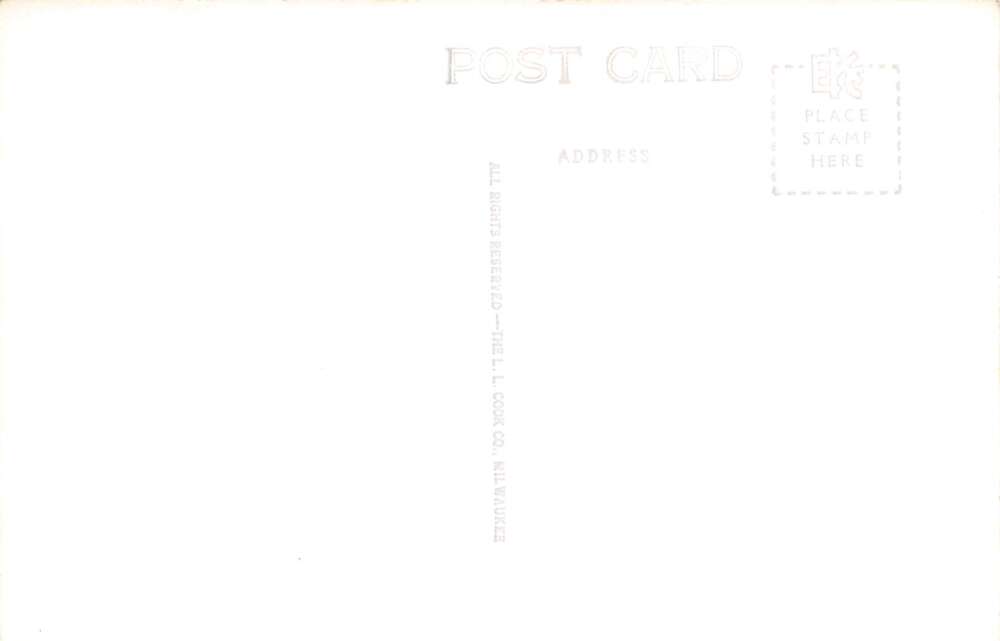 East Tawas Michigan Five Channels Dam, Real Photo Vintage Postcard U17238 - Image 2