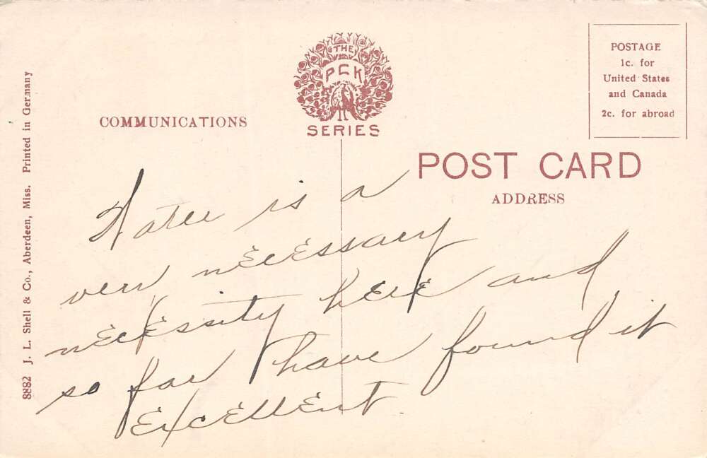 Aberdeen Mississippi City Water & Light Plant, Color Lithograph, PC U17251 - Image 2