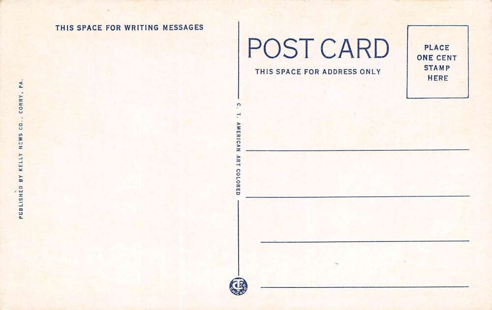 Findley Lake New York View Of Findley Lake From Little Corry, Vintage PC U17262 - Image 2