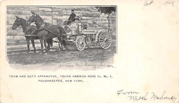 Poughkeepsie New York Team & Duty Apparatus, Young America Hose Co.,PC U17280