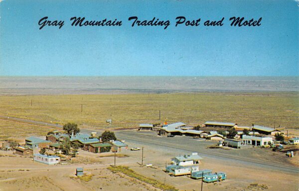 Gray Mountain Arizona Gray Mountain Motel, Chrome Vintage Postcard U17299