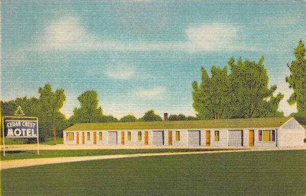 Greencastle Indiana Cedar Crest Motel & Restaurant, Color Linen, PC U17313