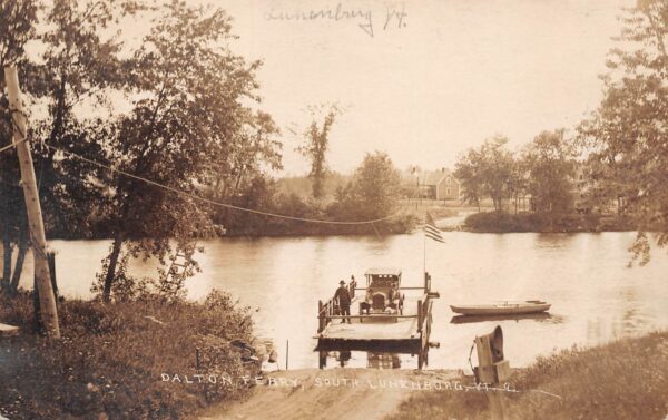 South Lunenburg Vermont Dalton Ferry, Real Photo Vintage Postcard U17355