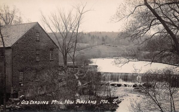New Portland Maine Old Carding Mill, Real Photo Vintage Postcard U17372