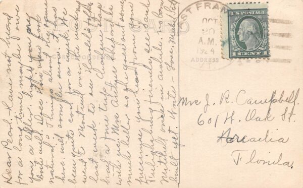 East Franklin Vermont Town View, Real Photo Vintage Postcard U17389 - Image 2