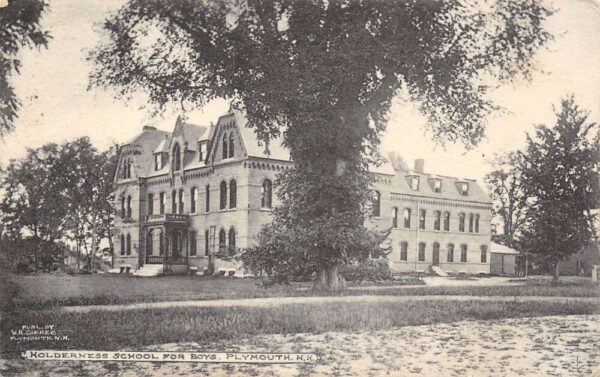 Plymouth New Hampshire Holderness School For Boys, Undivided Back, PC U17433