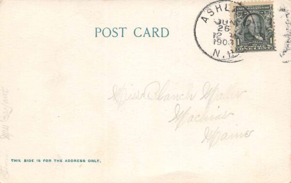 Plymouth New Hampshire Holderness School For Boys, Undivided Back, PC U17433 - Image 2
