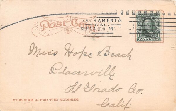 Sacramento California Cherry Pickers, Undivided Back, Vintage Postcard U17443 - Image 2