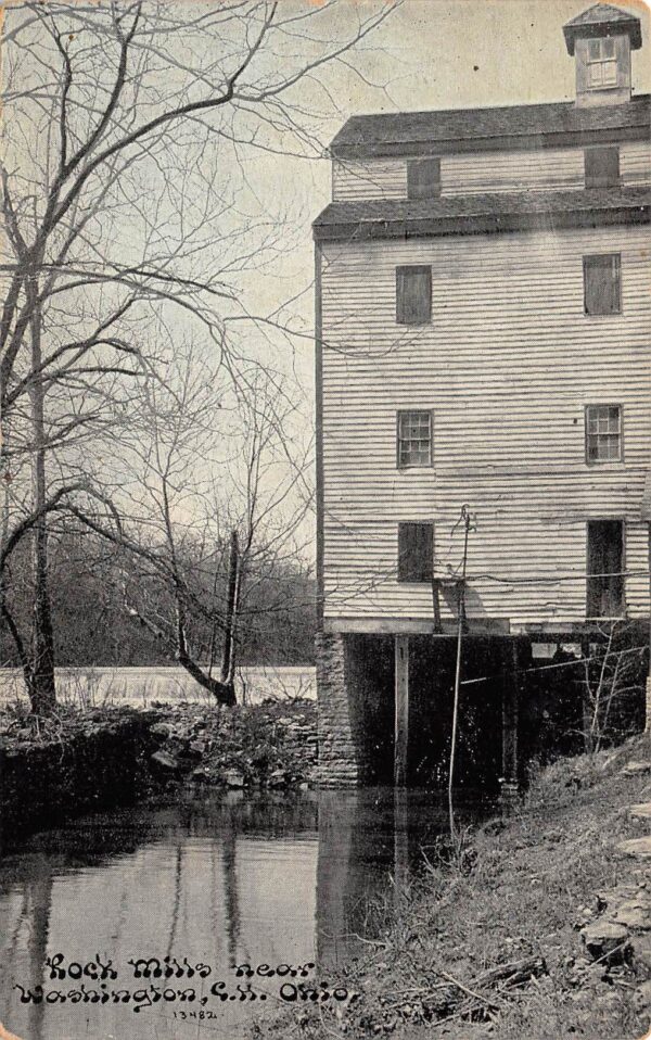 Washington Court House Ohio Rock Mills, "Photoette" Vintage Postcard U17446