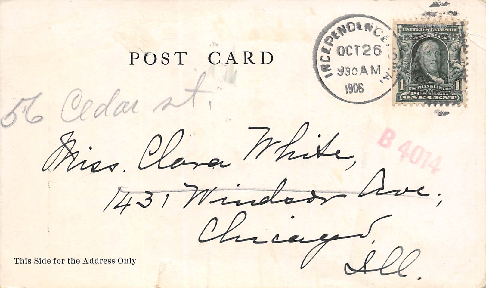 Independence Iowa The Mill Dam, Undivided Back, Vintage Postcard U17449 - Image 2