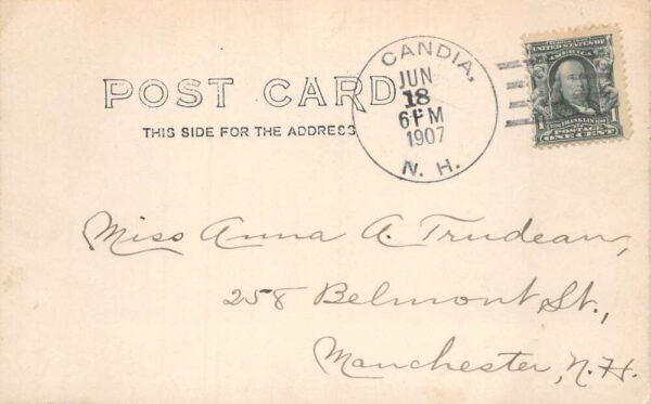 Candia New Hampshire Deserted Home Real Photo Vintage Postcard AA81538 - Image 2
