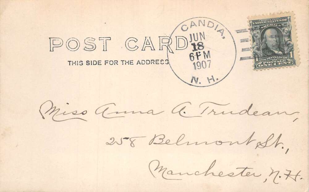 Candia New Hampshire Deserted Home Real Photo Vintage Postcard AA81538 - Image 2
