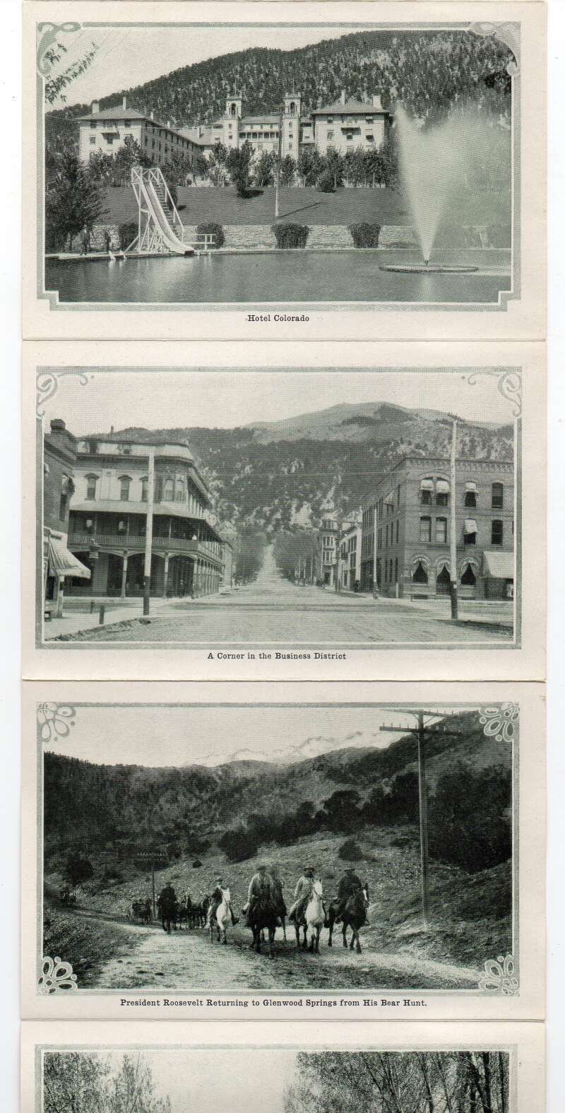 Glenwood Springs Colorado Souvenir Views Hotels Streets Postcard Folder AA81551 - Image 3