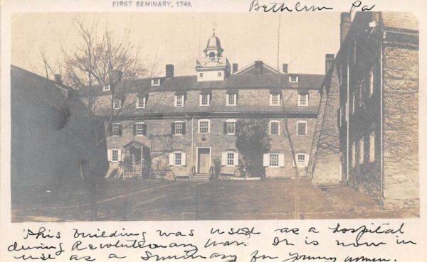 Bethlehem Pennsylvania First Seminary Bell House Real Photo Postcard AA81562