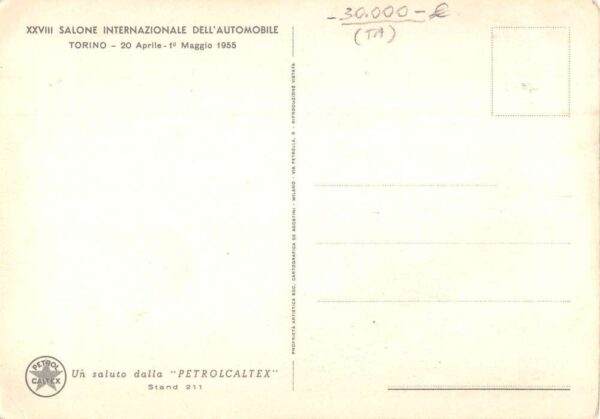 Italy Petro Caltex Automobile Road Map Vintage Postcard AA81567 - Image 2