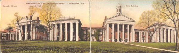 Lexington Virginia Washington and Lee University Bldgs Bi-Fold Postcard AA81572