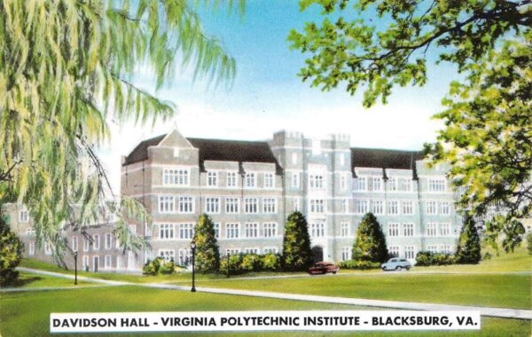 Blacksburg Virginia Virginia Polytechnic Institute, Davidson Hall, PC U17470