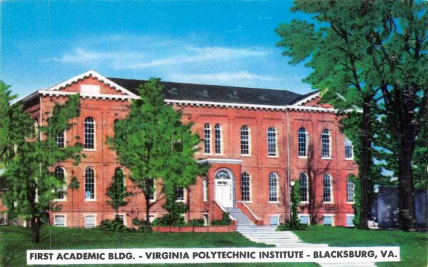 Blacksburg Virginia Virginia Polytechnic Institute, 1st Academic Bldg., U17482