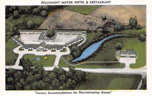 Natchez Mississippi Bellemont Motor Hotel & Restaurant, Vintage PC U17511
