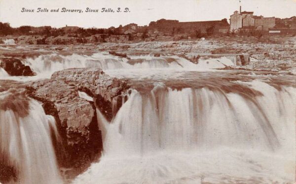 Sioux Falls South Dakota Sioux Falls and Brewery Scenic View Postcard AA81619