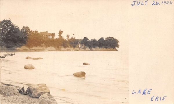 Silver Creek New York Lake Erie Scenic View Real Photo Postcard AA81641