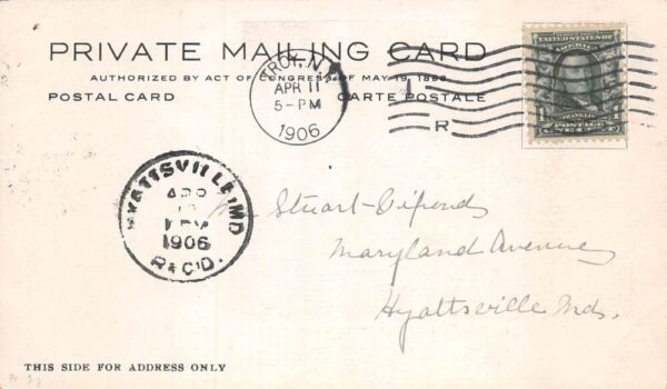 Valley Falls New York Mills Private Mail Vintage Postcard AA85395 - Image 2