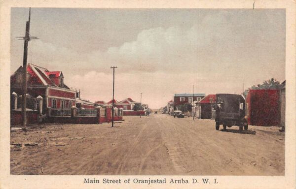 Oranjestad Aruba Main Street Vintage Postcard AA85407